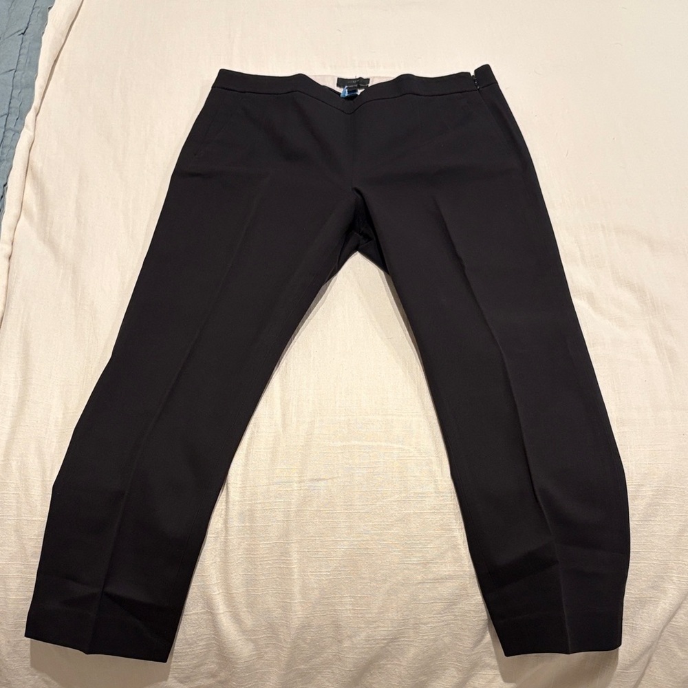 J. Crew Martie Elegant Black Cropped Pants